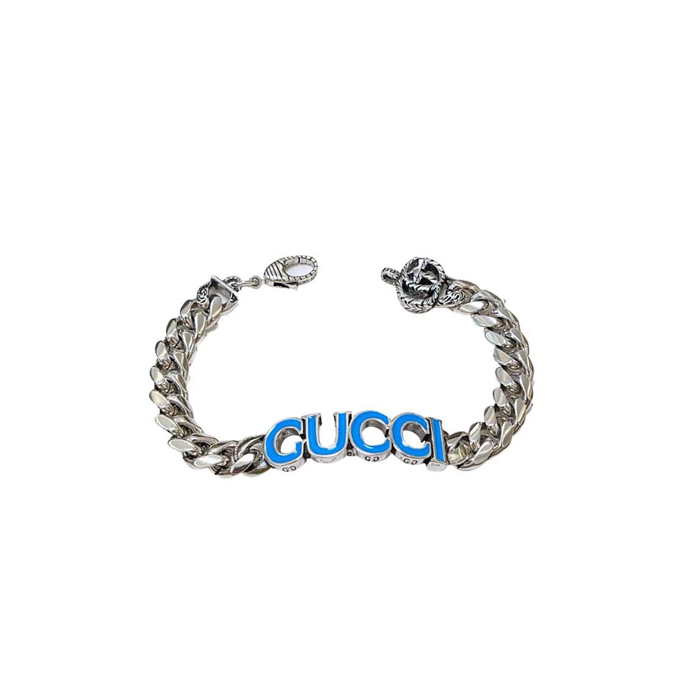 GUCCI SILVER CHUNKY CHAIN BRACELET GUCCI SILVER CHUNKY CHAIN BRACELET